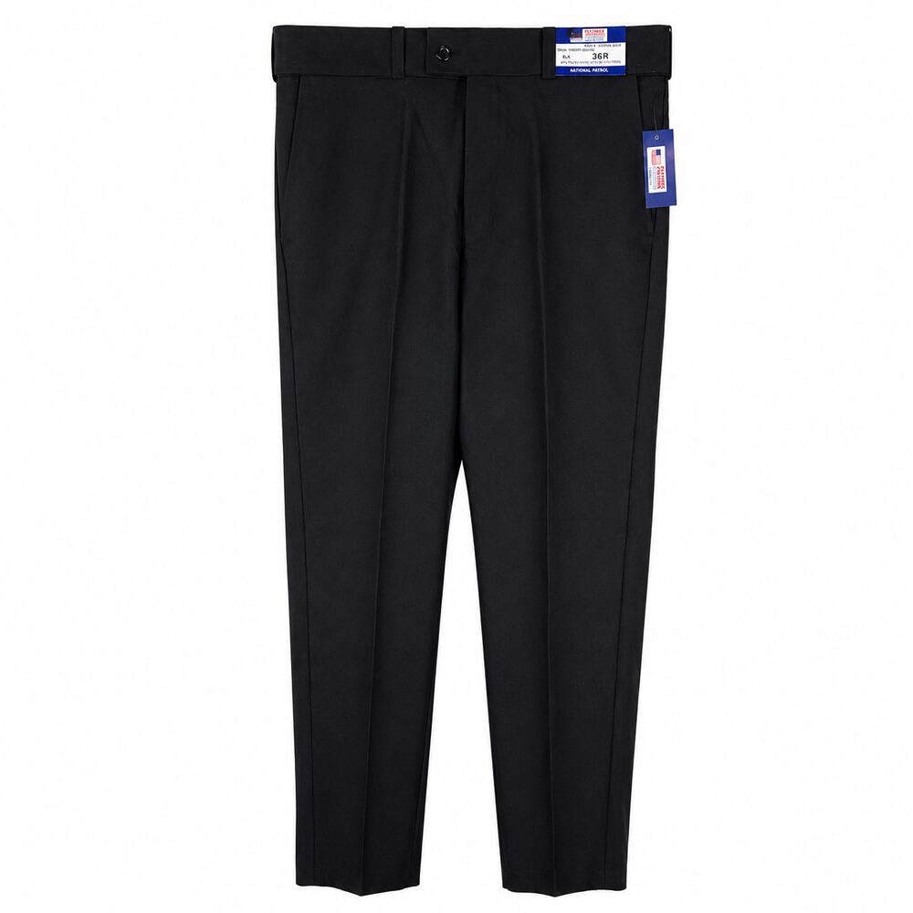 National Patrol Security Pants Mens Sz 36R Black Uniform Workwear Lot of 2 NWT
